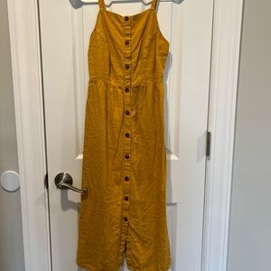 Long mustard dress